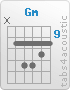 Chord Gm (x,10,12,12,11,10)